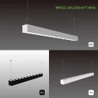 wall washed dimmable 105lm/w LED fixture suspended reccssed surface mouted 30W 1.2m 4ft linear light for office