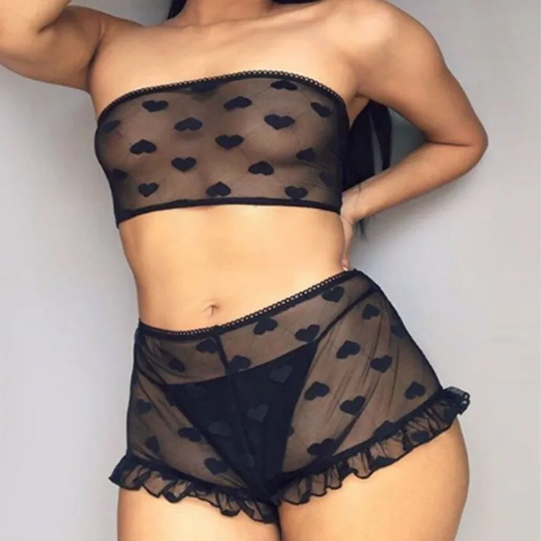 2020 new design transparent heart lace plus size no belt sexy lingerie set, Black,red
2020 new design transparent heart lace plus size no belt sexy lingerie set, Black,red