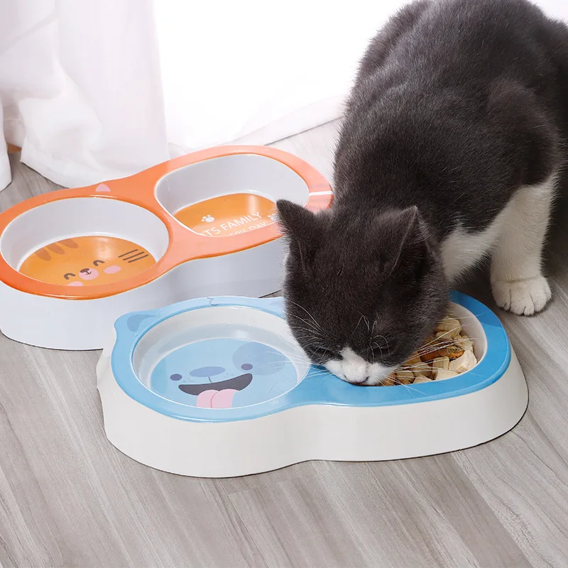 Thickened Firm Environmental Protection Cartoon Square Round Pet Double Bowl Water Cat Tableware Feeding Bowl Cat Bowl, Blue,orange,grey
Thickened Firm Environmental Protection Cartoon Square Round Pet Double Bowl Water Cat Tableware Feeding Bowl Cat Bowl, Blue,orange,grey