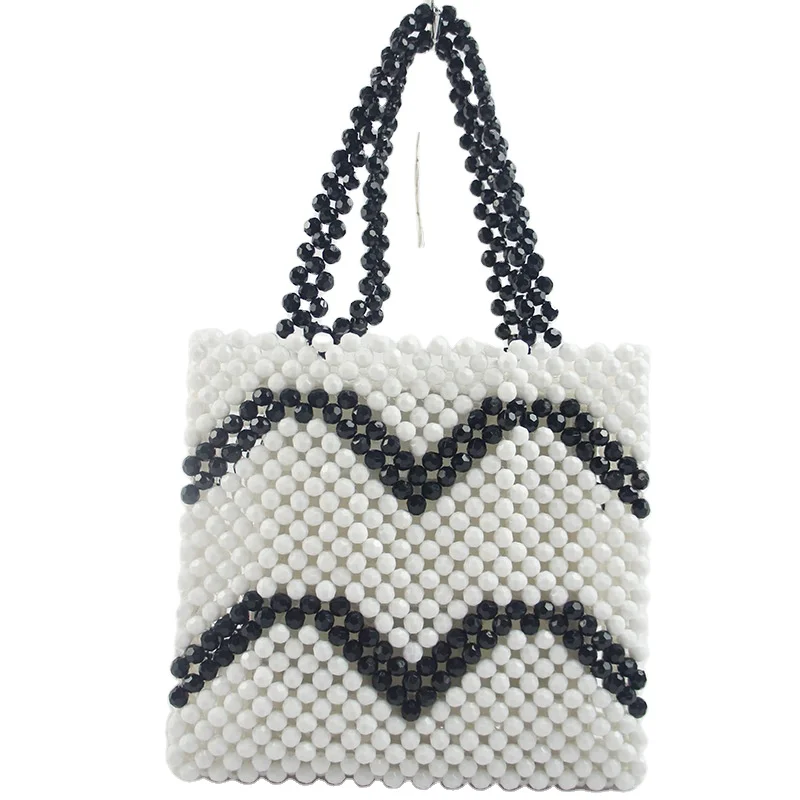 Handmade evening cosmetic bag Woven Crystal Pearl diamond Lattice handbag wholesale custom women hand bags, Customizable
Handmade evening cosmetic bag Woven Crystal Pearl diamond Lattice handbag wholesale custom women hand bags, Customizable