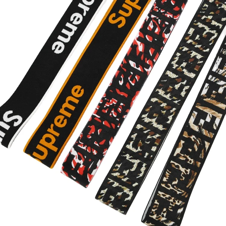 High Elastic Color Custom Wig Adjustable Woven Logo 50mm 40mm Webbing Knitted Elastic Hair Bands for Fashion Underwear
High Elastic Color Custom Wig Adjustable Woven Logo 50mm 40mm Webbing Knitted Elastic Hair Bands for Fashion Underwear