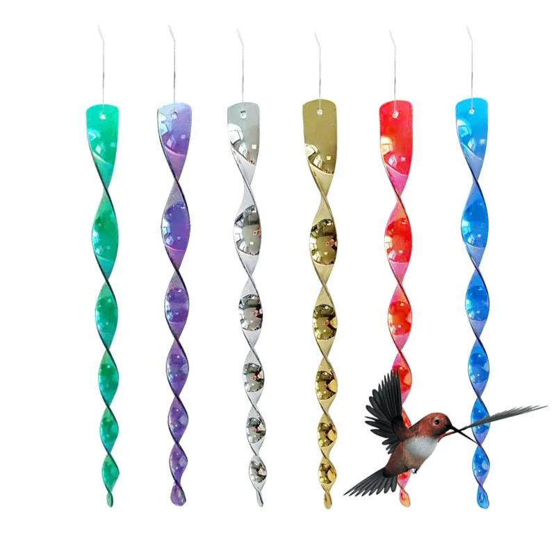 Spiral Deterrent Control Device bird scare wind twister Rod-fluorescentcolor ScareRods,Ornamental Agricultural tools, Red blue green silver or customized
Spiral Deterrent Control Device bird scare wind twister Rod-fluorescentcolor ScareRods,Ornamental Agricultural tools, Red blue green silver or customized