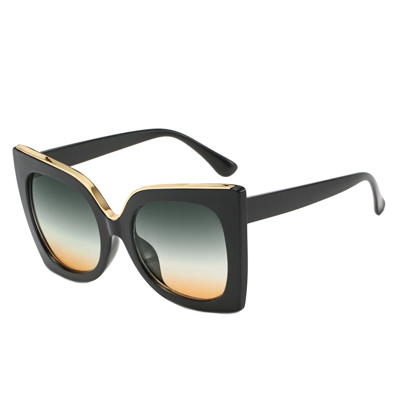Oversized Sun Glasses for Women Metal On Top UV400 High End Brand Designer Eyewear Female Oculos
Oversized Sun Glasses for Women Metal On Top UV400 High End Brand Designer Eyewear Female Oculos
