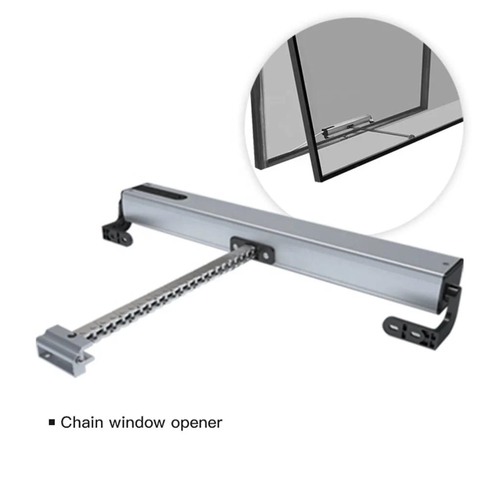Wifi tuya hopper/top-hung/center-pivoted window application IP42 window opener smart home automatic electronic window opener
Wifi tuya hopper/top-hung/center-pivoted window application IP42 window opener smart home automatic electronic window opener