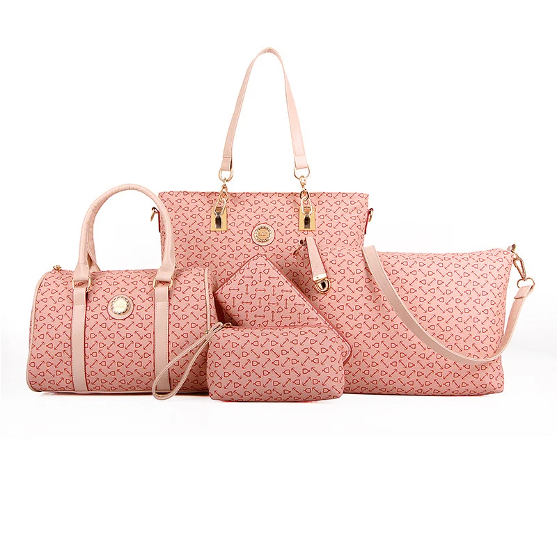 New brand high PU leather women should bag 5 pcs in set hand bag sets European style fashion handbag sets for women, Multi
New brand high PU leather women should bag 5 pcs in set hand bag sets European style fashion handbag sets for women, Multi
