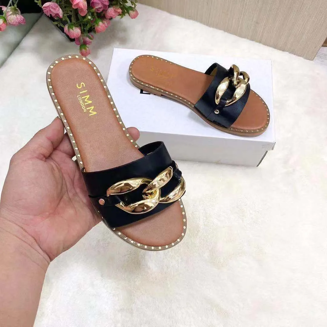 Custom Large double ring chain buckle bedroom slippers light weight casual home slippers fancy dazzling slippers for women, Picture
Custom Large double ring chain buckle bedroom slippers light weight casual home slippers fancy dazzling slippers for women, Picture
