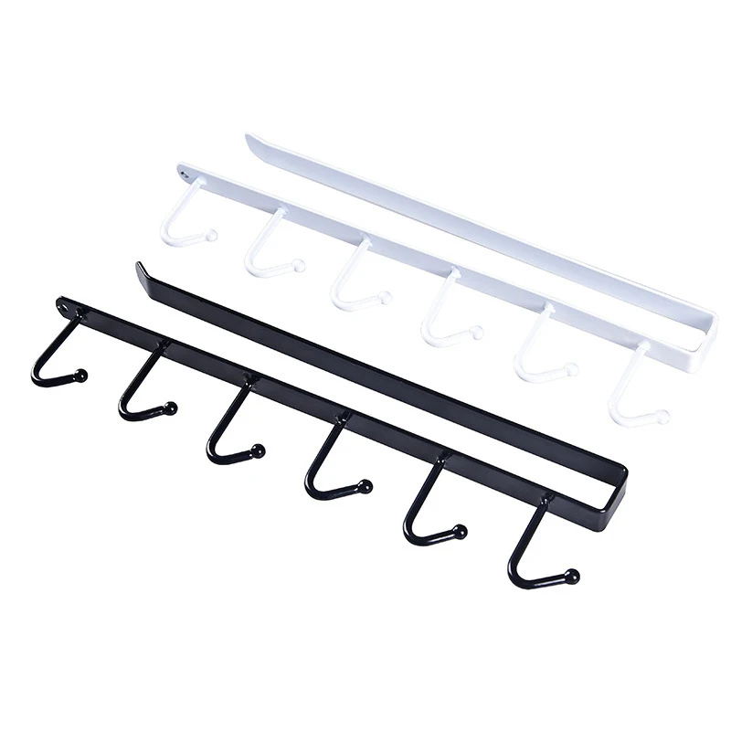 6 Hooks Cup Holders Multi Functional Kitchen Bathroom Iron Shelf Metal Storage Rack D0376
6 Hooks Cup Holders Multi Functional Kitchen Bathroom Iron Shelf Metal Storage Rack D0376