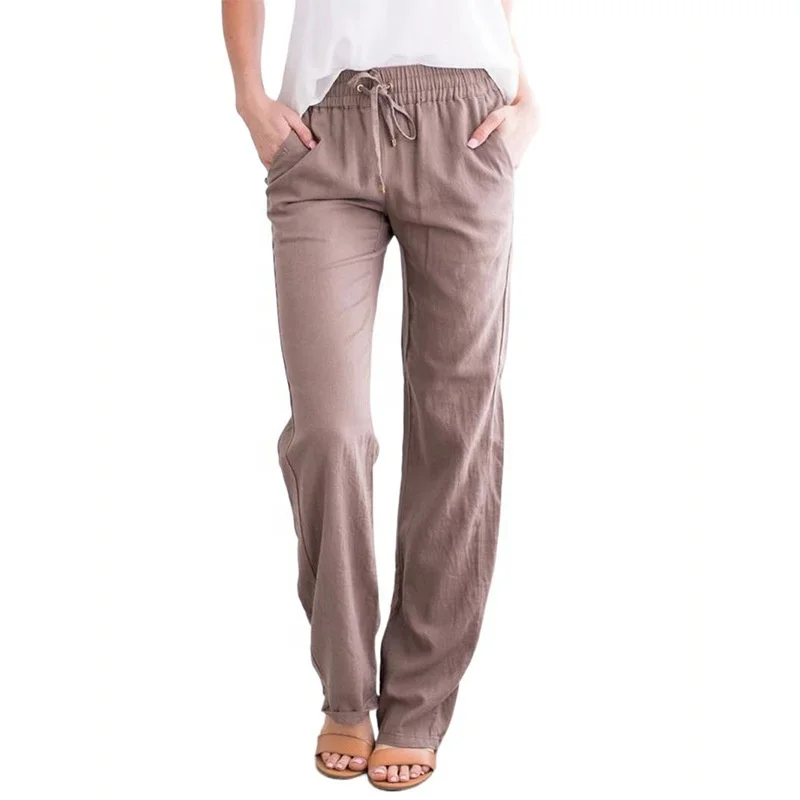 2021 Solid Color Cotton Linen Drawstring Loose Casual Wide Leg Women Pants, 11 colors
2021 Solid Color Cotton Linen Drawstring Loose Casual Wide Leg Women Pants, 11 colors