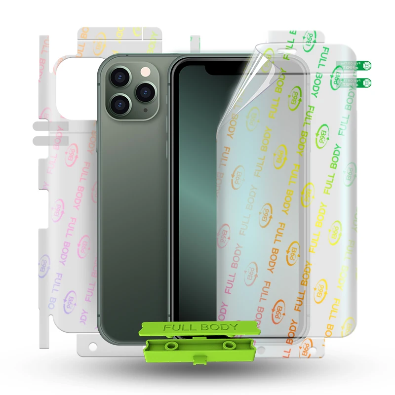 Hot Sale Full Body Screen Protector For iPhone 11 pro max 3D Cover Edge Soft TPU Screen Protector Anti Scratch Film Wholesale, Use layer is transparent
Hot Sale Full Body Screen Protector For iPhone 11 pro max 3D Cover Edge Soft TPU Screen Protector Anti Scratch Film Wholesale, Use layer is transparent