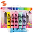 BLOT BRPT800021 Plastic Tube Packing 75ml 6 Color Pastel Custom Art Acrylic Paint Set For Painting
