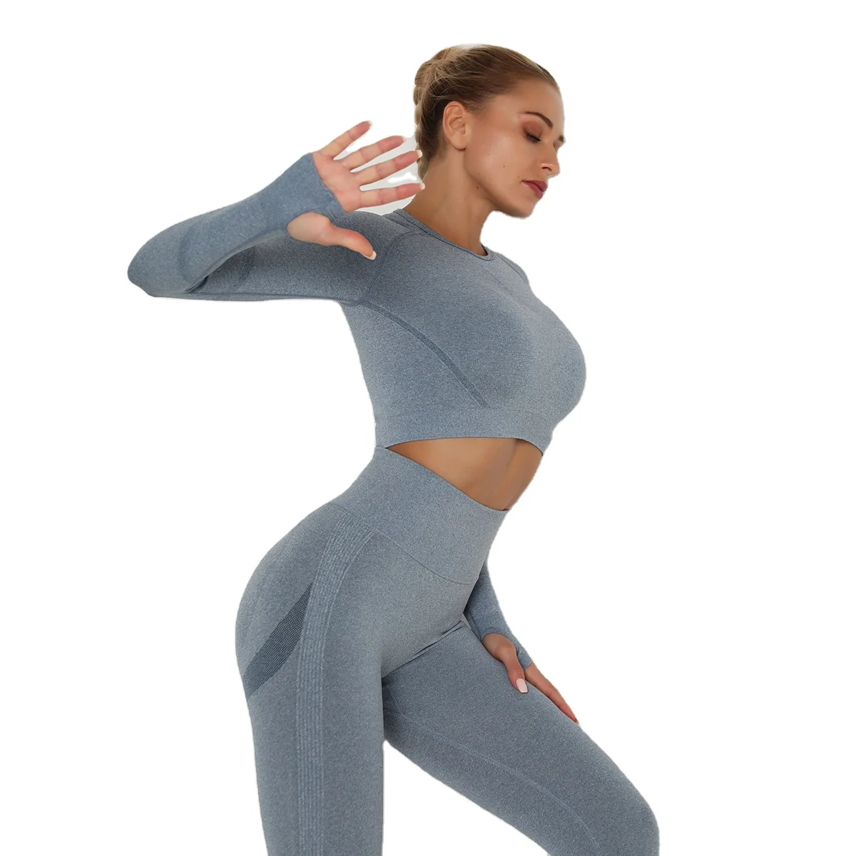 Seamless yoga wear with long sleeves yoga tops activewear Workout Sports Outfit Fitness yoga Shirts High Waist Seamless Clothes
Seamless yoga wear with long sleeves yoga tops activewear Workout Sports Outfit Fitness yoga Shirts High Waist Seamless Clothes