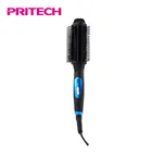 PRITECH PTC Heating Element Ceramic Coating 2 In 1 Hair Iron Curler With Brush