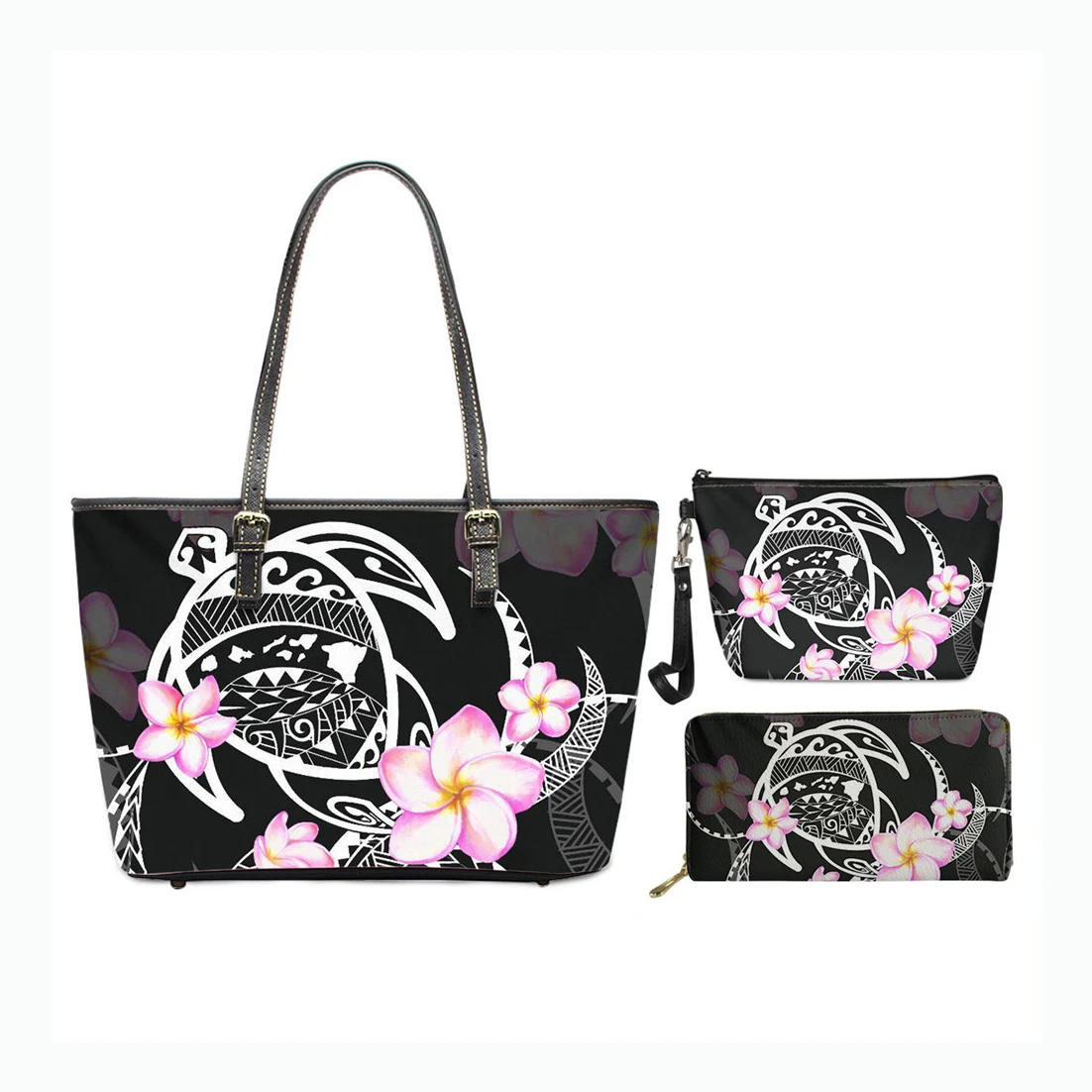 3Pcs/Set Luxury Bags Women Handbags Polynesian Hawaiian Turtle Print Famous Brand Handbags Large Capacity Ladies Shoes Handbags, Customized color
3Pcs/Set Luxury Bags Women Handbags Polynesian Hawaiian Turtle Print Famous Brand Handbags Large Capacity Ladies Shoes Handbags, Customized color