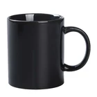 wholesale black coffee mugs ceramic cups blank magic mug sublimation custom mug