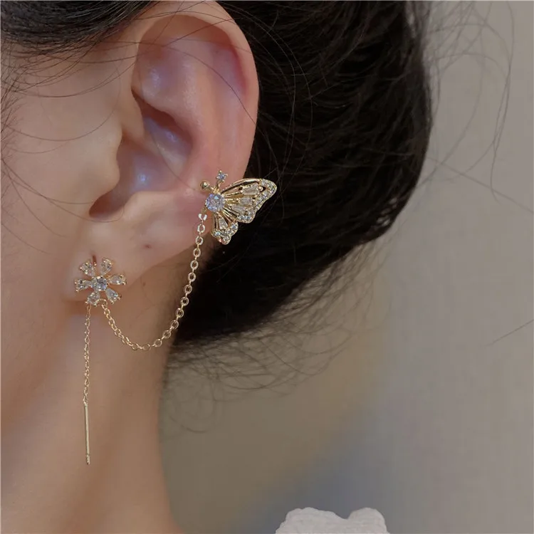 GT Fancy Luxury Fine Jewelry CZ butterfly Love Flower Earbone Earline Integrated Earrings
GT Fancy Luxury Fine Jewelry CZ butterfly Love Flower Earbone Earline Integrated Earrings
