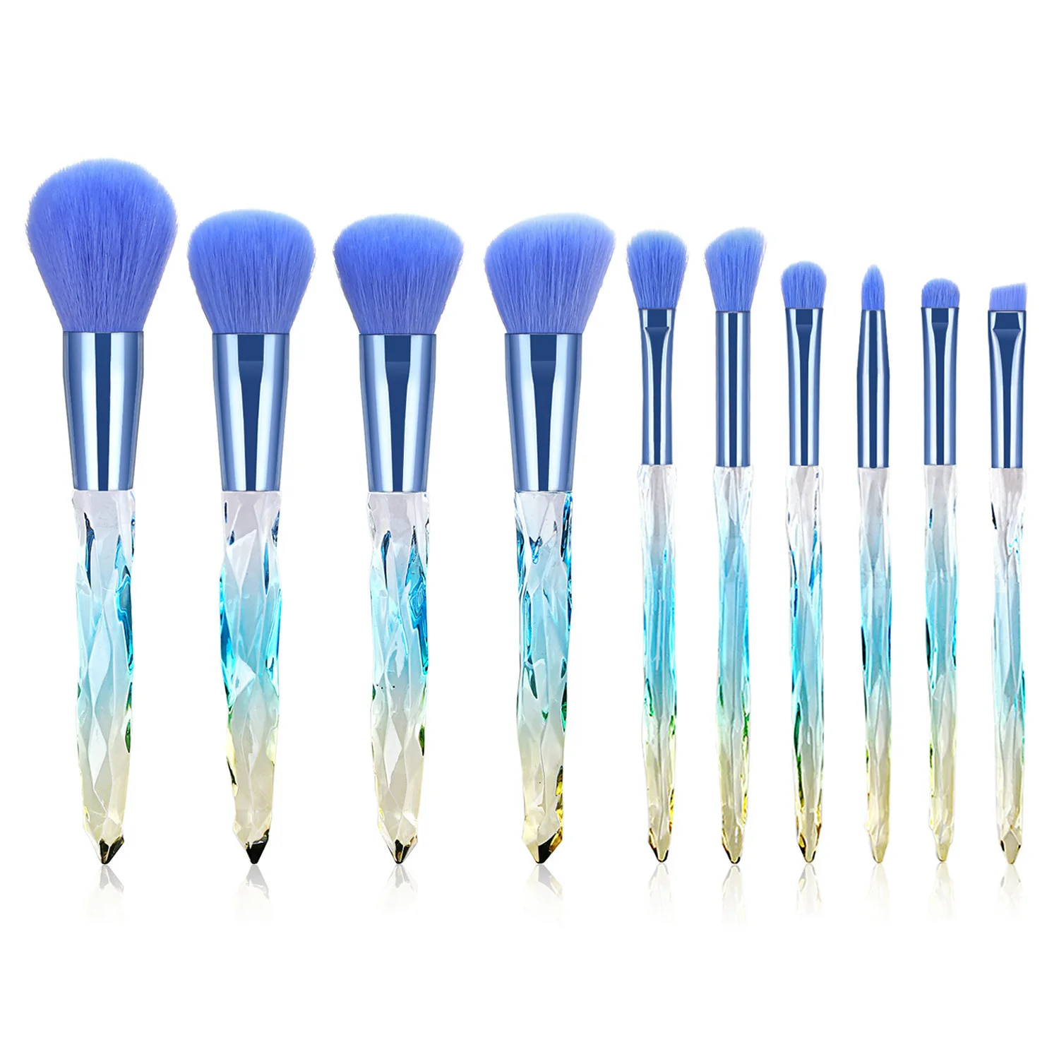 10pcs makeup brush diamond crystal handle transparent crystal handle makeup brushes set diamond powder brush, As picture
10pcs makeup brush diamond crystal handle transparent crystal handle makeup brushes set diamond powder brush, As picture