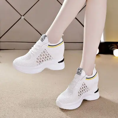 Women Shoes Breathable Mesh Chunky Platform Sneakers Summer Ladies Wedge Heels Casual Footwear 2021
Women Shoes Breathable Mesh Chunky Platform Sneakers Summer Ladies Wedge Heels Casual Footwear 2021