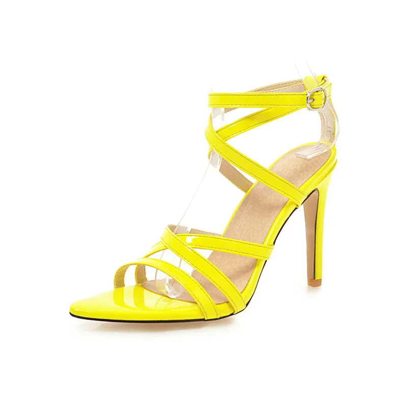 Summer New Women's High Heel Sandals Buckle Strap Solid color Stilettos Sandals, Blue/black/yellow/white
Summer New Women's High Heel Sandals Buckle Strap Solid color Stilettos Sandals, Blue/black/yellow/white
