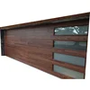 Modern And Classical Wood Automatic Glass Panel Garage Door Price For Sale