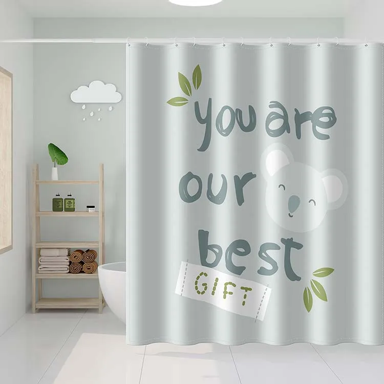 Custom-made Waterproof and Mildew-proof Cartoon Koala Shower Curtain for the Bathroom, Accept customized color
Custom-made Waterproof and Mildew-proof Cartoon Koala Shower Curtain for the Bathroom, Accept customized color