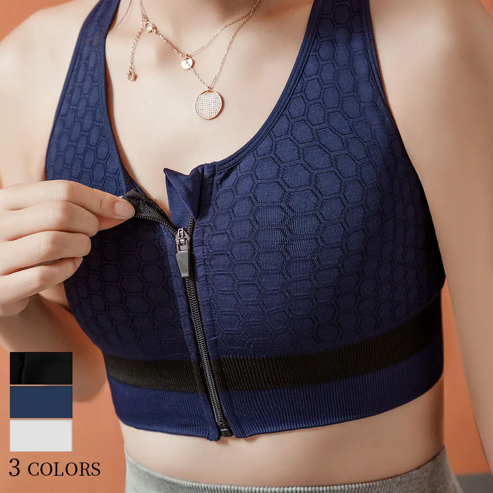 3 Color Front Zip Wireless Sports Bras For Women Seamless Bra Sexy Underwear Gym Crop Top Padded Sports Bra Plus Size Fitness
3 Color Front Zip Wireless Sports Bras For Women Seamless Bra Sexy Underwear Gym Crop Top Padded Sports Bra Plus Size Fitness