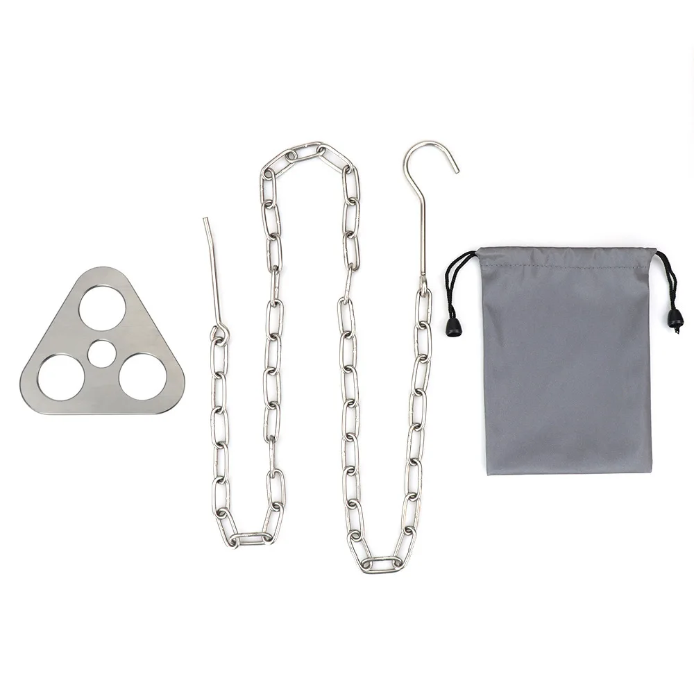 Turn Branches Into Tripod Grill Campfire Camping Tripod Hanging Pot Bracket Camping Tripod Board With Chain, Silver
Turn Branches Into Tripod Grill Campfire Camping Tripod Hanging Pot Bracket Camping Tripod Board With Chain, Silver