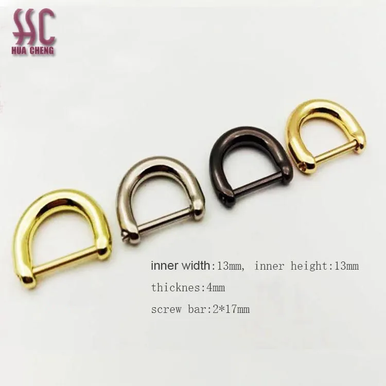 Bag Hardware Custom Metal D Ring Adjustable 13mm 16mm 20mm bag accessories D ring for Handbags in stock, Customized
Bag Hardware Custom Metal D Ring Adjustable 13mm 16mm 20mm bag accessories D ring for Handbags in stock, Customized