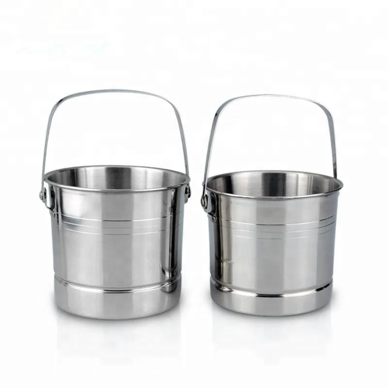 Customized Eco-Friendly Metal Champagne Beer Wine Keg Cooler Stainless Steel Ice Bucket with Handle