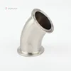 DONJOY Stainless Steel Sanitary Clamp elbow 45 degree