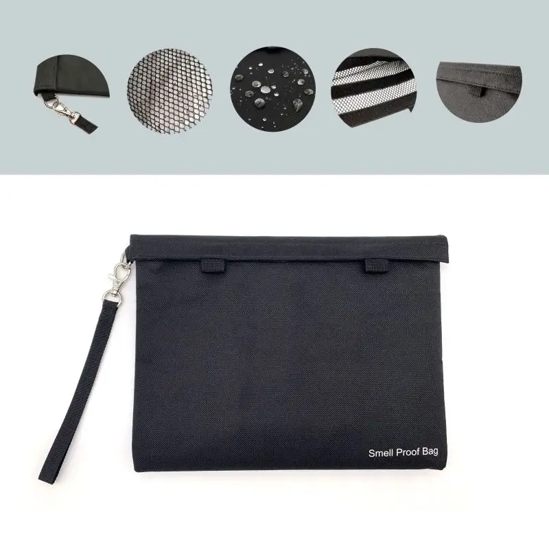 Waterproof 600D Oxford Cloth Handle Strap Odor Free Hand Bag Logo Smell Proof Lockable Zip Bag Logo Smell Proof Small Bags
Waterproof 600D Oxford Cloth Handle Strap Odor Free Hand Bag Logo Smell Proof Lockable Zip Bag Logo Smell Proof Small Bags