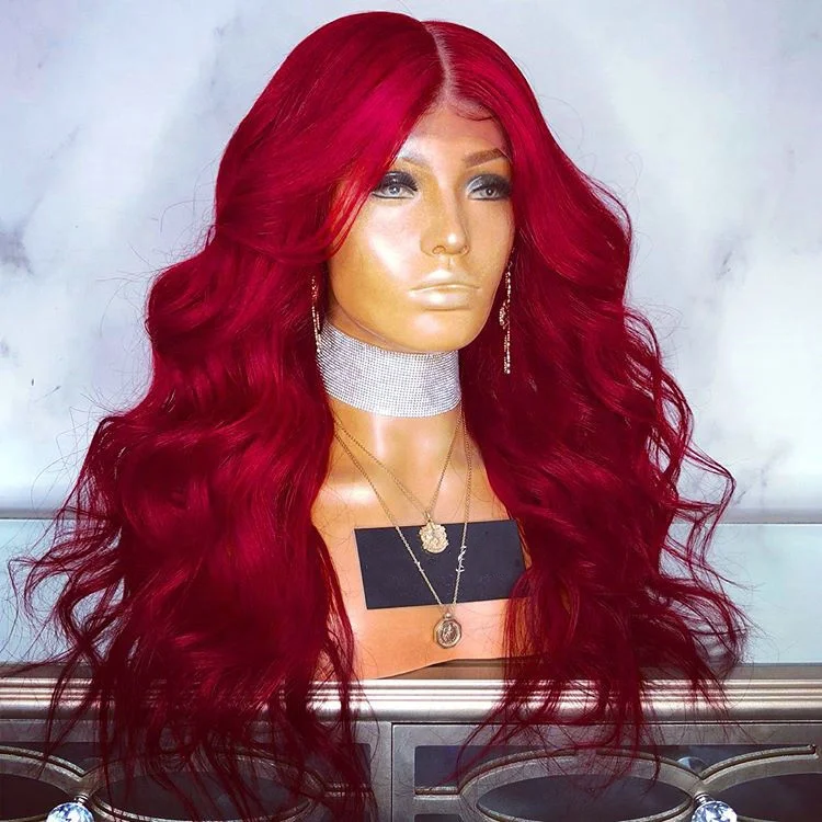 SHY Red Hair Lace Front Wig Human Hair U Part Wig 130% Density Body Wave Wigs Natural Hairline
SHY Red Hair Lace Front Wig Human Hair U Part Wig 130% Density Body Wave Wigs Natural Hairline