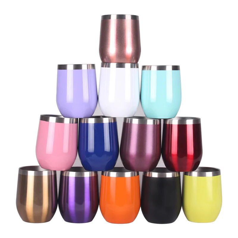 12 oz Double Wall Mug Vacuum insulated wine tumblers Stainless Steel Tumbler Vacuum Wine cups glass with straw, Multi colors
12 oz Double Wall Mug Vacuum insulated wine tumblers Stainless Steel Tumbler Vacuum Wine cups glass with straw, Multi colors