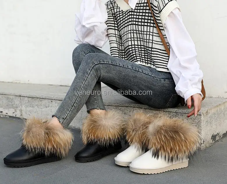 wholesale Women Fashion real raccoon Fur Cuff snow shoes women winter warm Boots
wholesale Women Fashion real raccoon Fur Cuff snow shoes women winter warm Boots