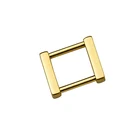 High quality strap buckle gold square ring for purse&handbag