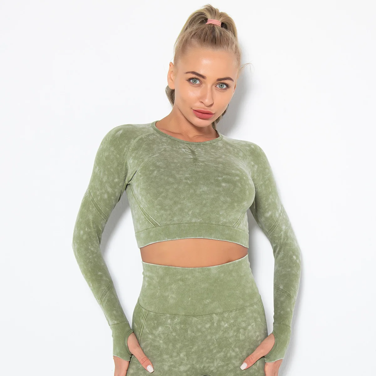 Women Seamless Crop Top Wholesale Yoga Shirt Fitness Sports Long Sleeve Shirts, All colors are available
Women Seamless Crop Top Wholesale Yoga Shirt Fitness Sports Long Sleeve Shirts, All colors are available