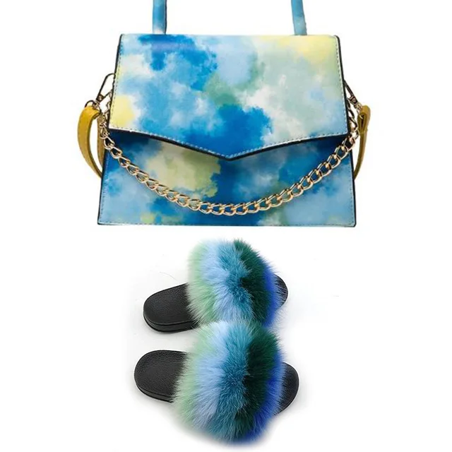 Women Shoes Sunmmer Extra Fluffy Luxury Sandals Real Fox Fur Slides And Jelly Purses Sets Furry Snug Slippers With Bag To Match
Women Shoes Sunmmer Extra Fluffy Luxury Sandals Real Fox Fur Slides And Jelly Purses Sets Furry Snug Slippers With Bag To Match