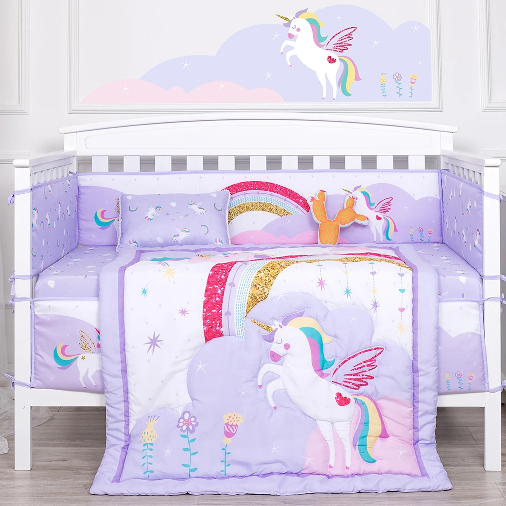 unicorn baby bedding
