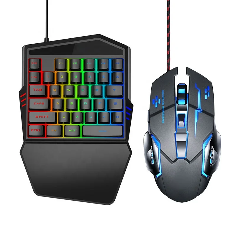 Hot Game Keyboard And Mouse Combos One-Handed Game Gaming Mechanical Keyboard Mobile Phone Keyboard Mouse Other Game Accessories
Hot Game Keyboard And Mouse Combos One-Handed Game Gaming Mechanical Keyboard Mobile Phone Keyboard Mouse Other Game Accessories
