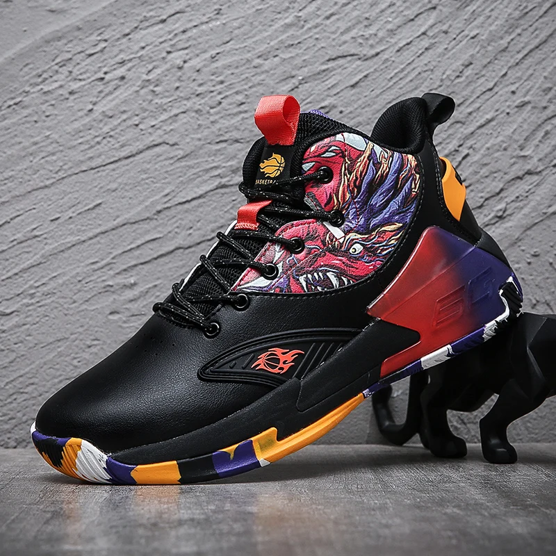 Couple basketball shoes autumn and winter new practical training shoes high-top graffiti sneakers, 3 colors
Couple basketball shoes autumn and winter new practical training shoes high-top graffiti sneakers, 3 colors