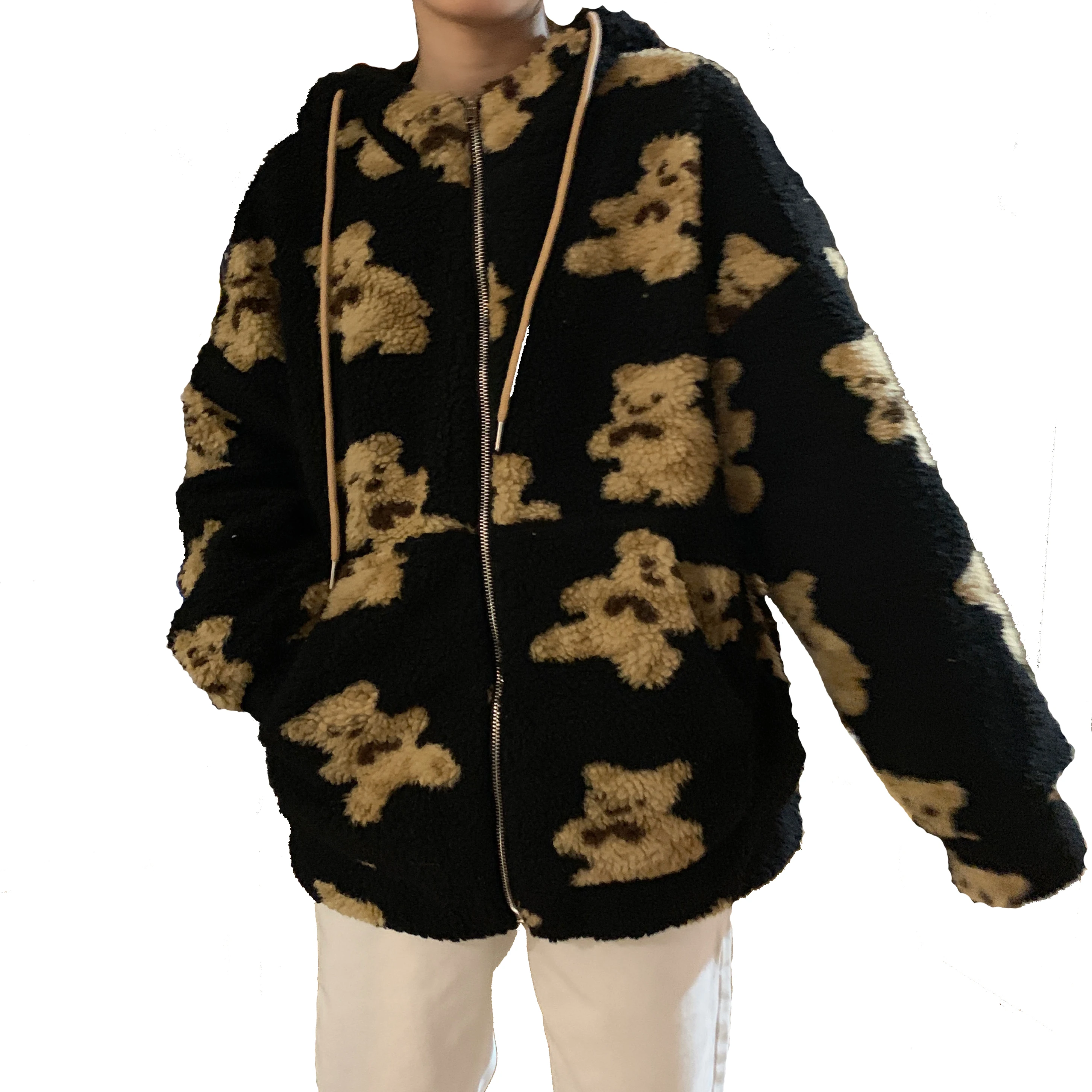 winter faux fur jacket with hood women korean cute bear graphic soft plus size jacket full zip lace up outwear coat warm jacket
winter faux fur jacket with hood women korean cute bear graphic soft plus size jacket full zip lace up outwear coat warm jacket