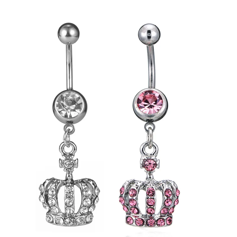 Hot Selling Body Piercing Jewelry European And American Diamond Crown Navel Ring Navel Nail, Picture shows
Hot Selling Body Piercing Jewelry European And American Diamond Crown Navel Ring Navel Nail, Picture shows