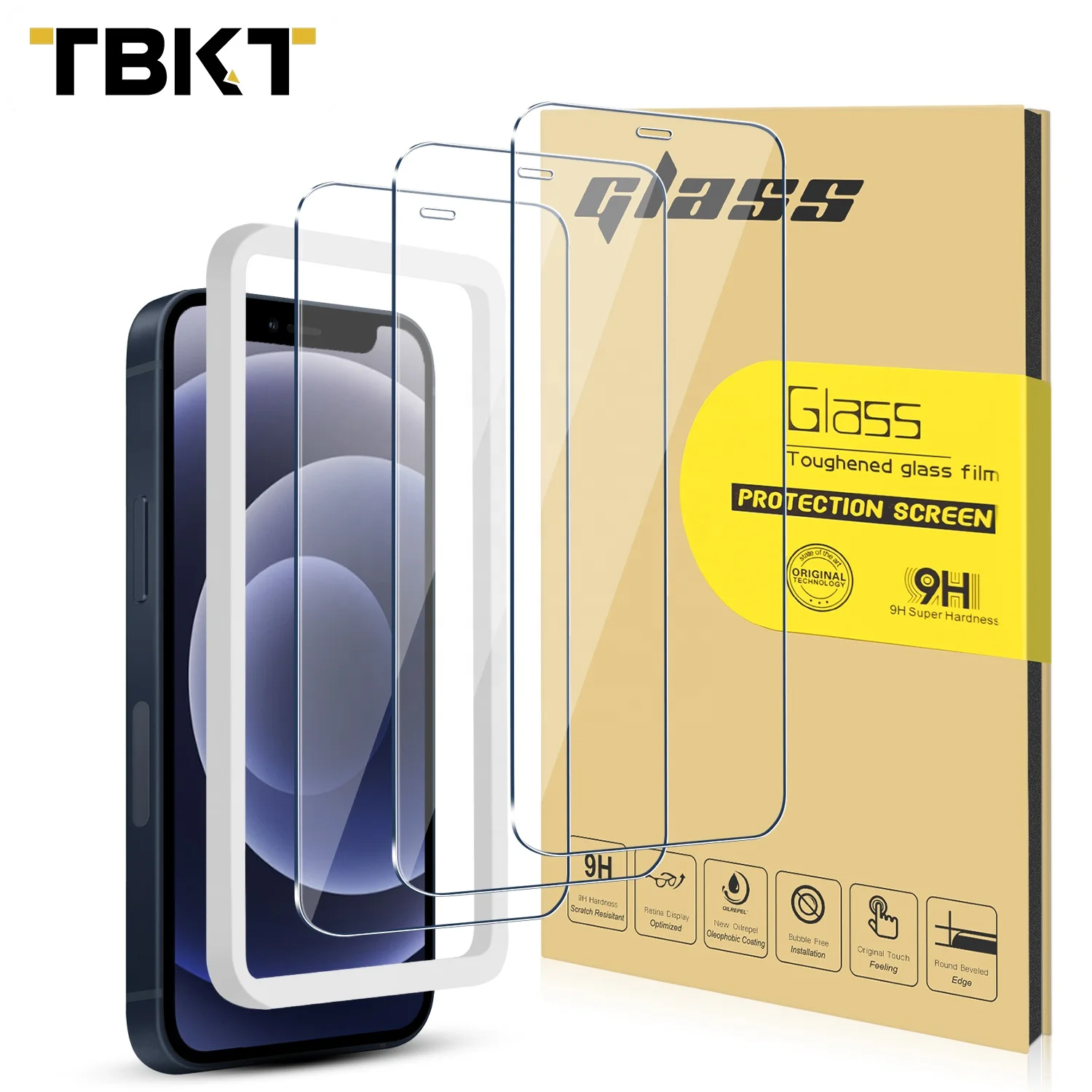 2.5D Screen film 9H Screen Protector 0.33mm Tempered film for iphone 12 6.1 Fine hole
2.5D Screen film 9H Screen Protector 0.33mm Tempered film for iphone 12 6.1 Fine hole