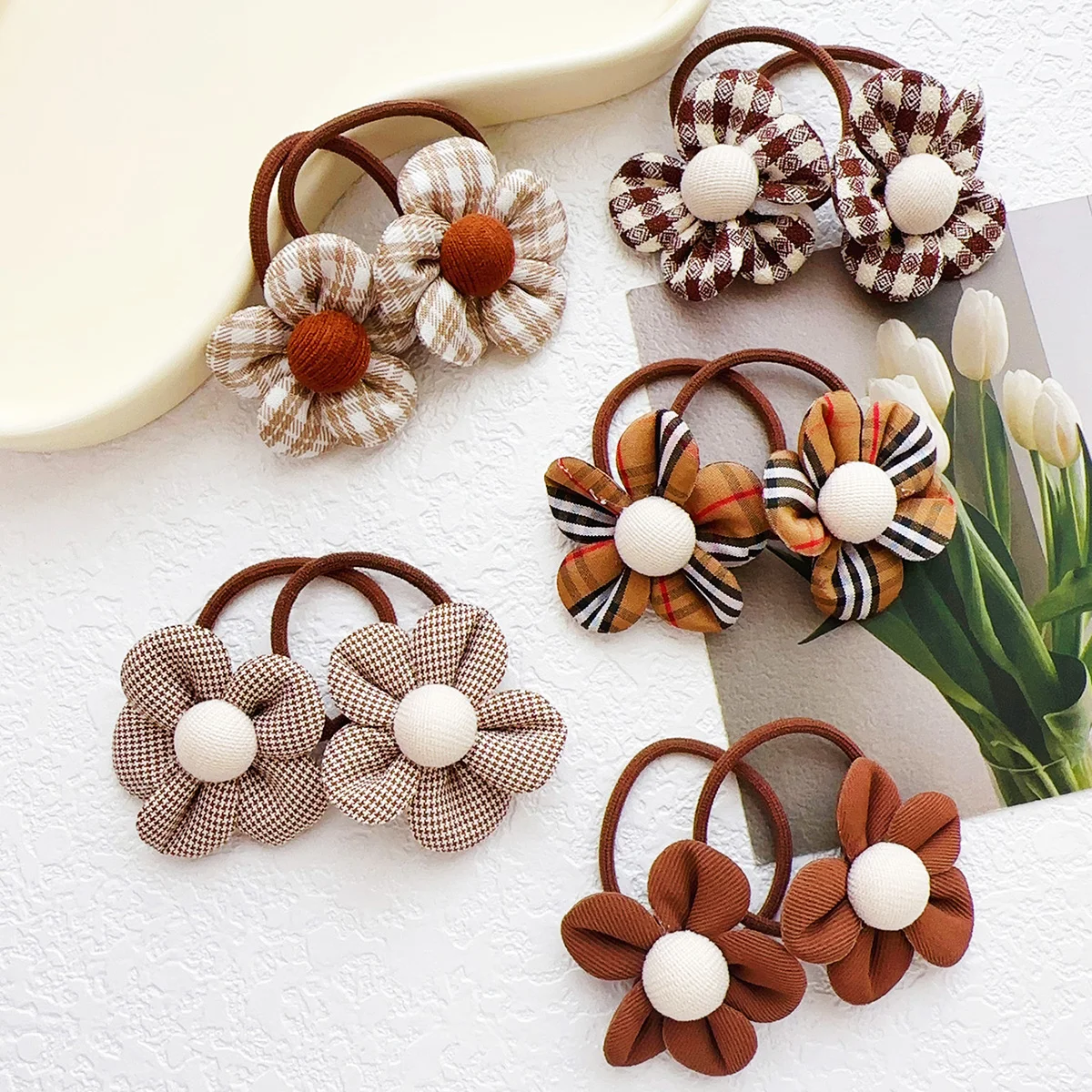 Sayoung Kids Girls Hair Clips Melard Color Coffee Brown Flower Hair Accessories Handmade Flower Mini Cute Hair Bands
Sayoung Kids Girls Hair Clips Melard Color Coffee Brown Flower Hair Accessories Handmade Flower Mini Cute Hair Bands