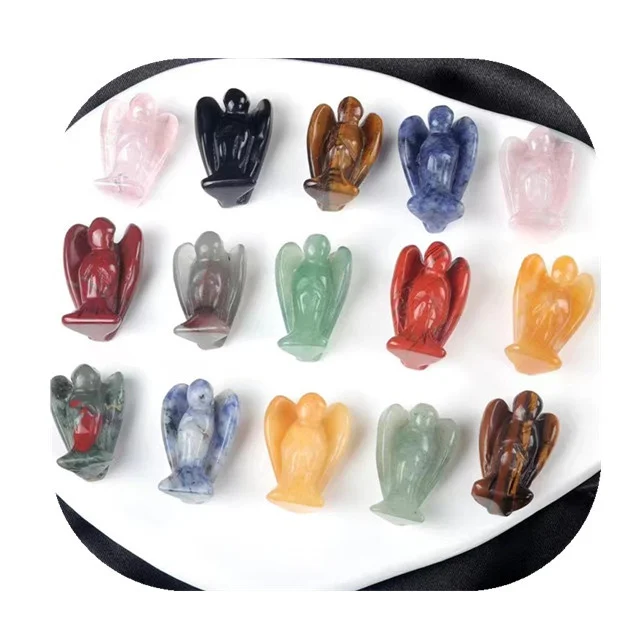 1inch cheap natural stone carved crystal crafts colorful mix quartz crystal angels for gift
1inch cheap natural stone carved crystal crafts colorful mix quartz crystal angels for gift
