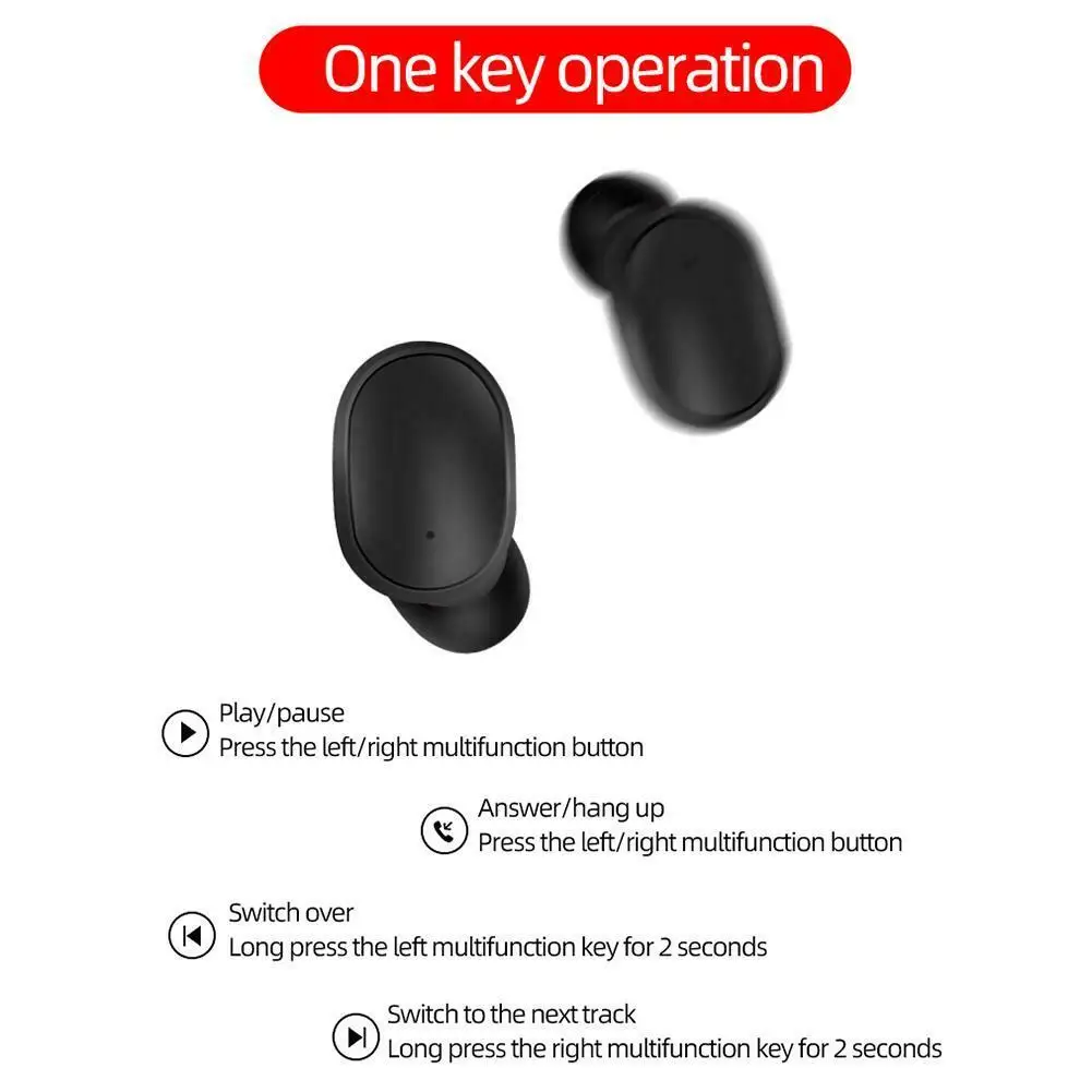 2019 hot selling sports bluetooth earphone A6S on Amazon for Red mi/Airdots - ANKUX.COM