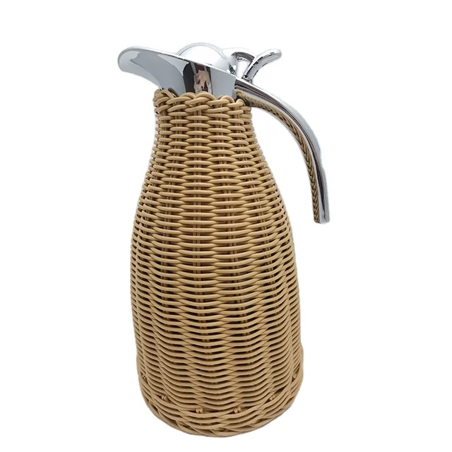 2021 new high quality customizable hand made rattan stainless steel vacuum insulation pot multicolor tea and coffee hot pot, Customized color
2021 new high quality customizable hand made rattan stainless steel vacuum insulation pot multicolor tea and coffee hot pot, Customized color