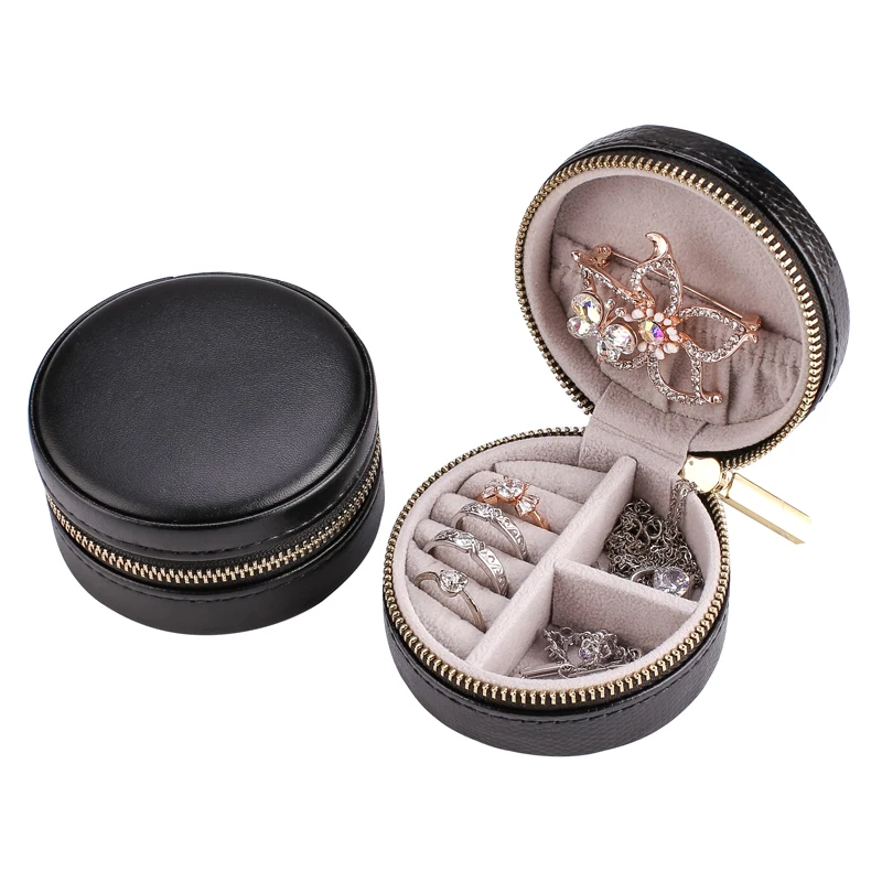 Mall Professional Ring Shape Zipped Jewelry Jewellery Case Luxury Crystal Velvet Round Gem Box, Pink/black/rose red/beige
Mall Professional Ring Shape Zipped Jewelry Jewellery Case Luxury Crystal Velvet Round Gem Box, Pink/black/rose red/beige