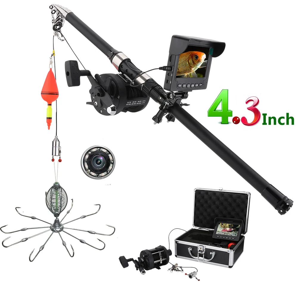 4.3 Inch Color Monitor Underwater Fishing Video Camera Kit with 8 Pcs IR LED Lights with Explosion fishing hooks
4.3 Inch Color Monitor Underwater Fishing Video Camera Kit with 8 Pcs IR LED Lights with Explosion fishing hooks