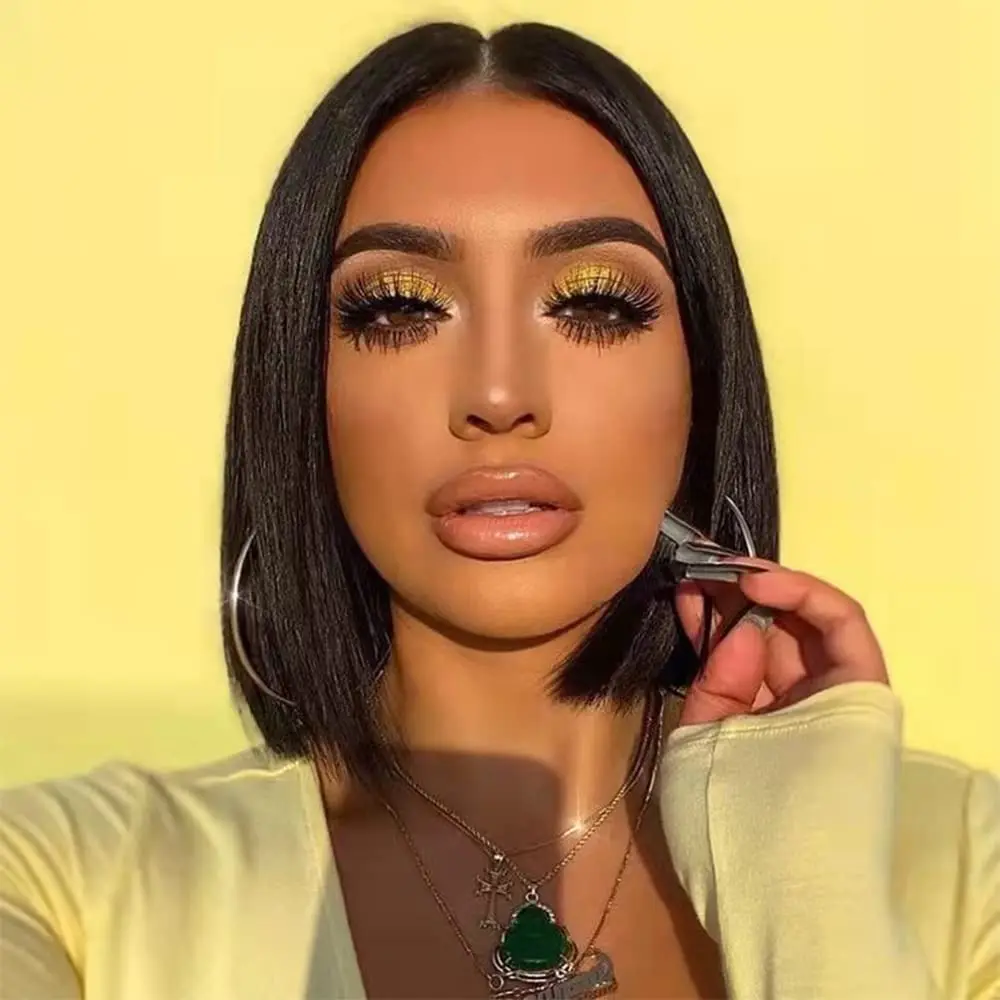 Raw Virgin Straight Bob Wigs Human Hair Lace Front Bob Wigs 100% Brazilian Hair Bone Straight Short Bob Wig
Raw Virgin Straight Bob Wigs Human Hair Lace Front Bob Wigs 100% Brazilian Hair Bone Straight Short Bob Wig