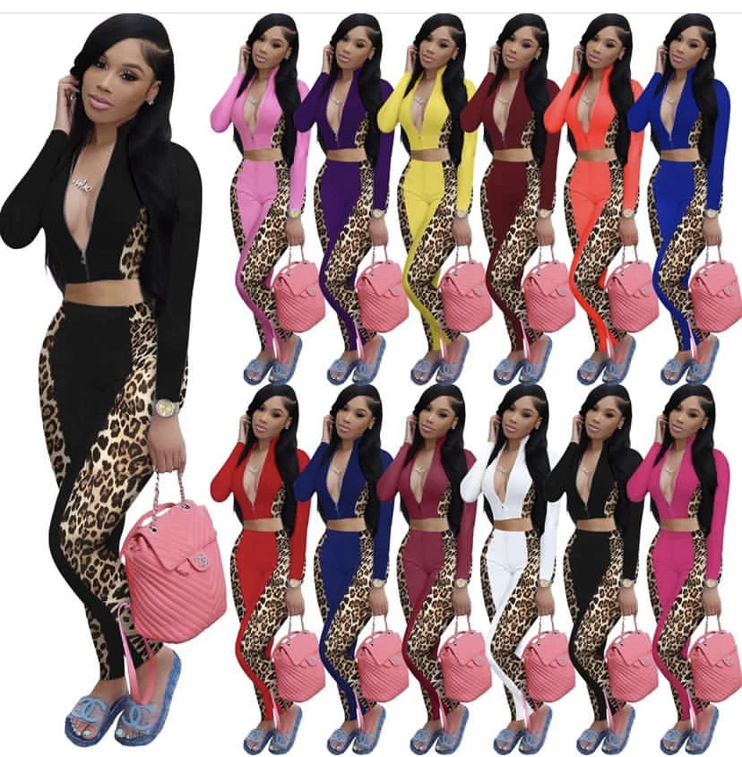 Skinny Active Wear 2021 Printing Zipper Women Yoga Top Fitness Work Out Sportsuits Two Piece Set
Skinny Active Wear 2021 Printing Zipper Women Yoga Top Fitness Work Out Sportsuits Two Piece Set